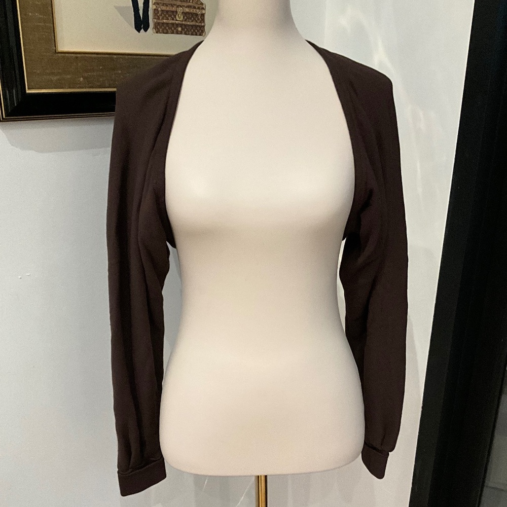 100% Cotton Shrug Brown